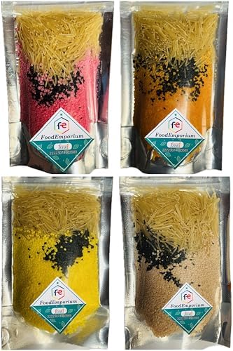 FoodEmporium Falooda Mix | Falooda Combo | Rose,Mango, Pineapple, chocolate Flavore 400 g (Pack of 4)