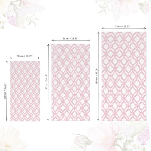 Placage de meuble imperméable mat 75x150cm résistant décoloration rose - 5