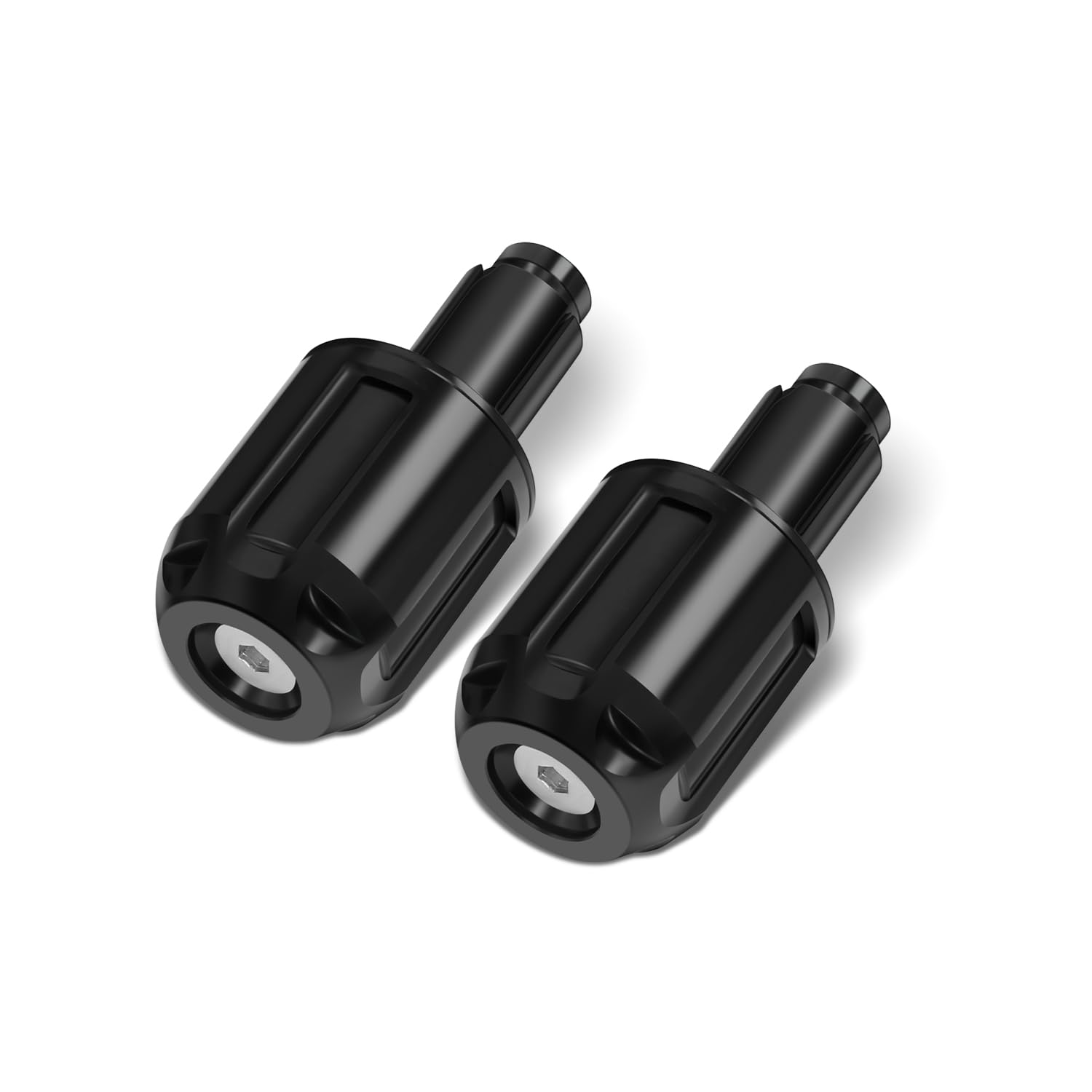 Motorcycle Handlebar Bar Ends Plug, CNC HandleBar Bar Ends Grips Plug Fit For Kawasaki Yamaha Honda Suzuki Aprilia And Motorcycles With Handlebar Inner Diameter Of 14-22mm (Black)