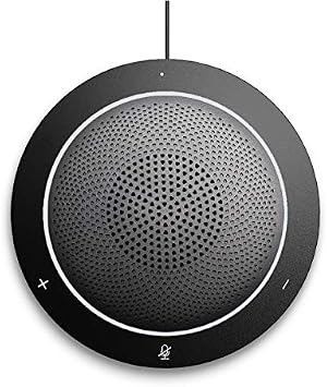 USB Speaker Phone 360 Omnidirectional Microphone Portable Conference Speakerphone Echo Cancellation for Skype Business of Microsoft Lync, VoIP Calls, Webinar, Phone, Call Center, Recording