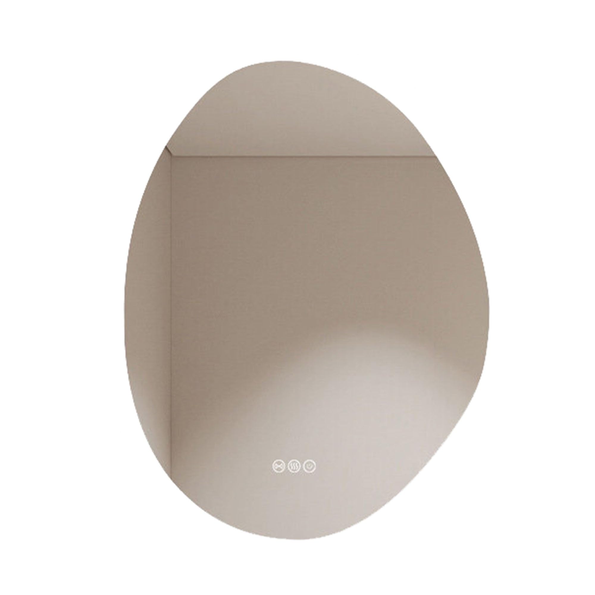 Zlthraustic Irregular LED Bathroom Mirror, Wall Mounted Smart Vanity Mirror with Anti-Fog, Dimmable Light, with Explosion-Proof Glass, for Bedroom