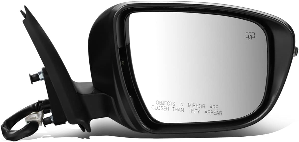 DNA Motoring OEM-MR-NI1320230 Powered Adjustment Left Driver Folding Side Mirror Compatible with 2011-2012 Leaf, Non-heated