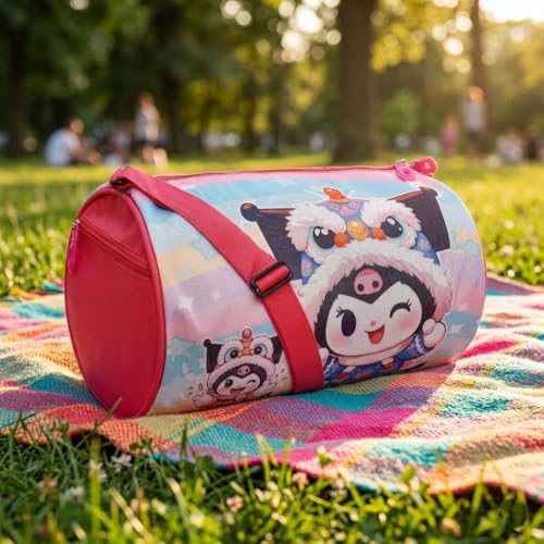 Image of Stylbase Kids Duffle Travel Bag | Durable Lightweight Polyester Sports & Gym Kids Luggage Carry Bag for Boys & Girls | Travelling Bag for Swimming, Dance, School & Weekend Trips (Multicolor, 18)