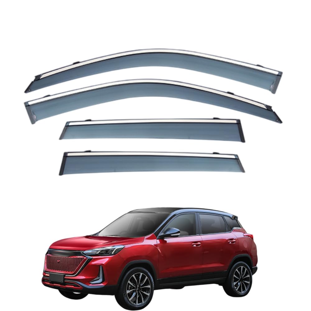 Qoemrhelt Normal 4Pc Set In-Channel Wind Deflectors, For Dr Evo 5 2023-2026 Window Visors Rain Guards Vent Visors Rain & Sun Protection,Car Accessories