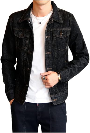Hot Fashion Mens Denim Jackets Slim Fit 