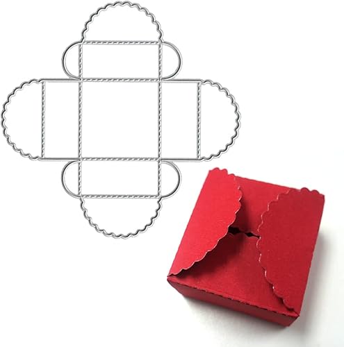 Caja de regalo troqueles para hacer tarjetas, troqueles de corte de caja de dulces 3D para álbumes de recortes en papel de liquidación, decoración