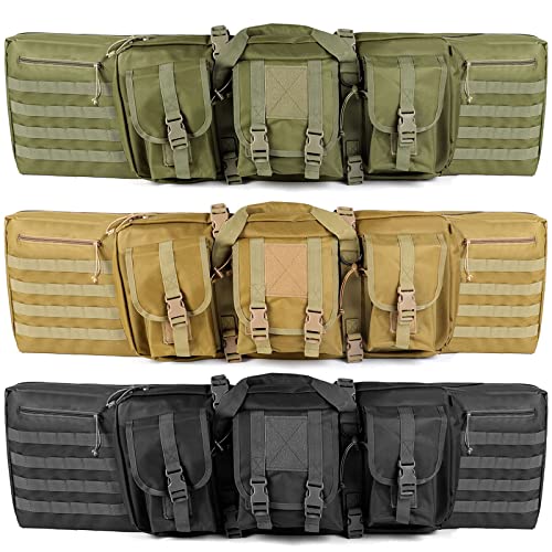 Konelia 37" 47" Soft Rifle Case Bag American Classic Double Tactical Gun Bag Case Waterproof Long Pistol Gun Storage Bag For Hunting Shooting Transportation #TOP5