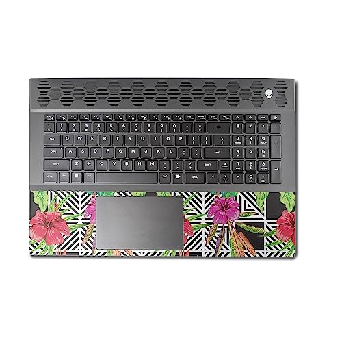 Image of MightySkins Skin Compatible with Alienware M18 R1 (2023) Full Wrap Kit - Pop Hibiscus | Protective, Durable, and Unique Vinyl Decal wrap Cover | Easy to Apply & Change Styles | Made in The USA