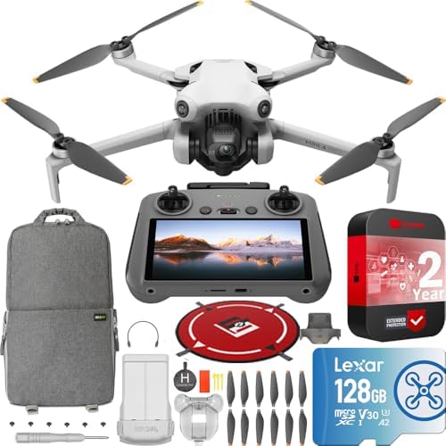 DJI Mini 4 Pro Folding Drone with RC 2 Remote (With Screen) 4K HD...