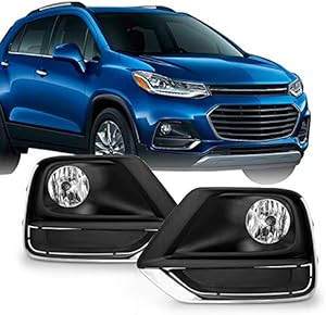 AKKON - Fits 2017-2022 Chevy Trax Bumper Fog Lights Lamp w/Wiring Switch Pair Driver Left+Passenger Right