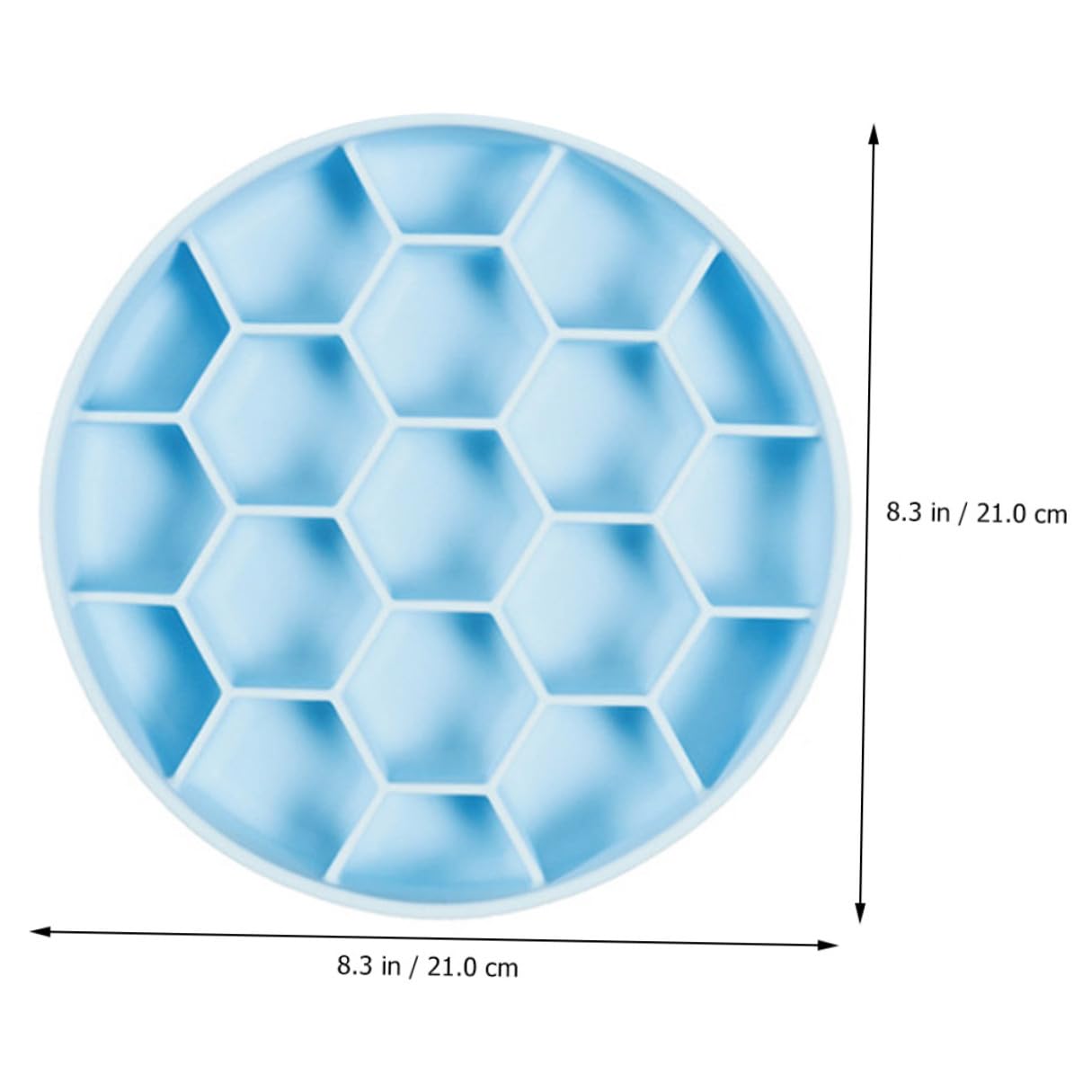 Levemolo Ciotola per Cani Anti-ingozzamento in Silicone Design Unico e Angoli Arrotondati, Ciotola Lenta per Cani Blu per Prevenire Vomito e Gonfiore