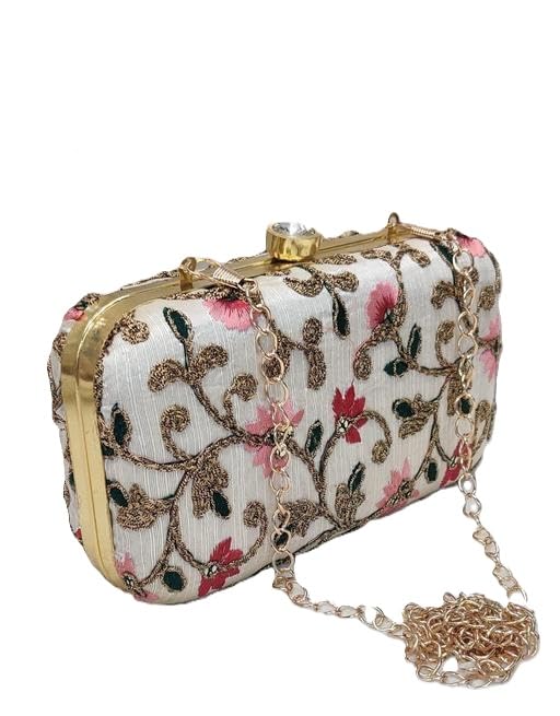 Fashionable Women Clutch for Party and Celebration Gold-picture-50