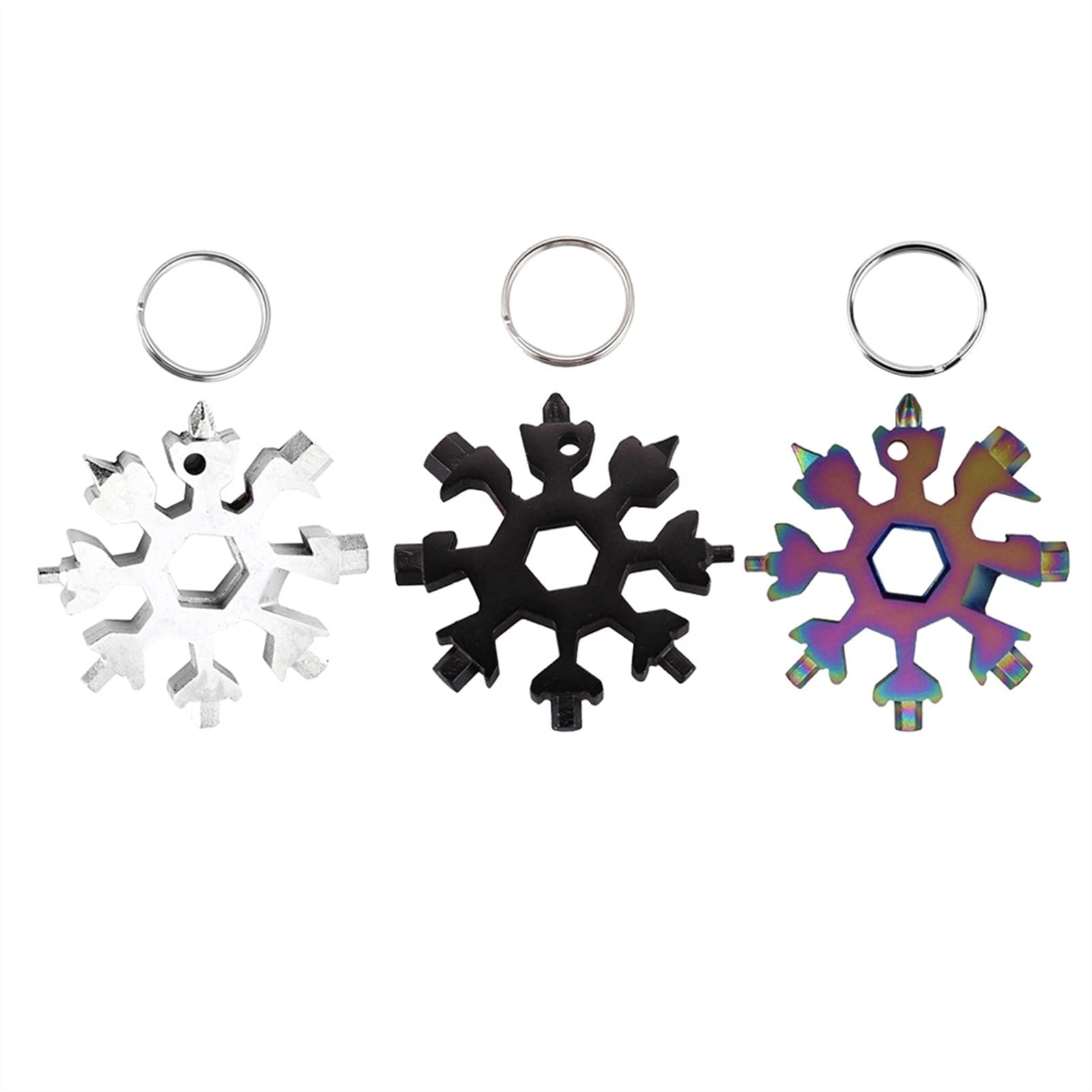 Schneeflocken-Schraubenschlüssel, Schneeflocken-Multitool, Schraubendreher-Schlüssel