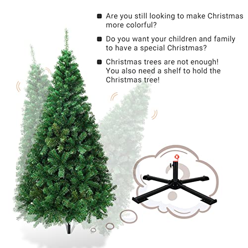 image for DIIG Christmas Tree Stand, Heavy Duty Folding Christmas Tree Bracket