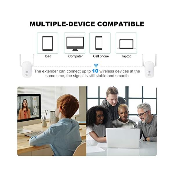 1200Mbit/s WLAN Verstärker WLAN Repeater (EWIFI) 5GHz/867Mbit/s 2,4GHz/300Mbit/s, WiFi Repeater WiFi Extender Mit LAN… – Bild 5