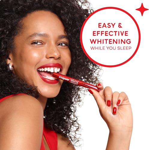 colgate optic white overnight teeth whitening pen hydrogen peroxide teeth whitening pen visibly whiter teeth in just 1 week when used as directed 21 whitening treatments 008 fl oz