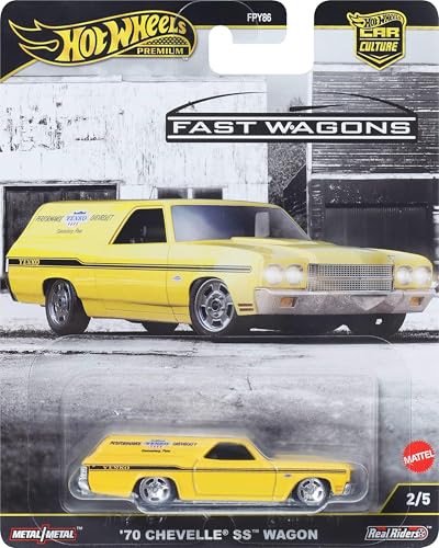 Carro de Juguete Hot Wheels 1:64 Chevelle SS Wagon miniatura 6