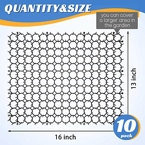 Oceanpax 10 Pack 16 X 13 Inch Square Cat Scat Mats For Cats With Spikes, Prickle Strips Digging Cat Deterrent Outdoor #TOP5