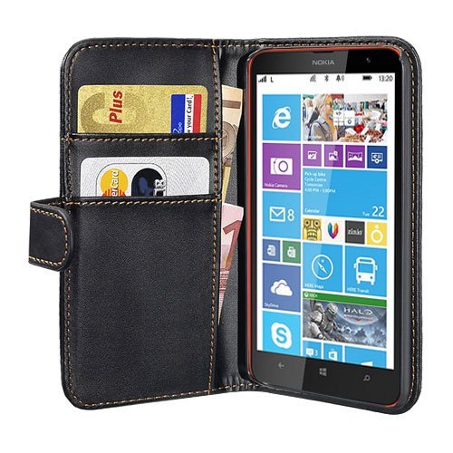 PEDEA Wallet Flip Case for Nokia Lumia 1320 - Black