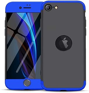 FHXD Compatible with iphone 11 Pro Max(6.5") Case Shockproof 360° Protective Cover [Screen Protector] Ultra Thin Anti Scratch 3 in 1 Protective Case-Blue Black
