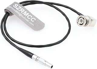 Davitu Wiring Harness - 00B 4 Pin Male to BNC Male Time Code Input Cable for Red Epic Scarlet DSMC2 Camera - (Length: 50cm)