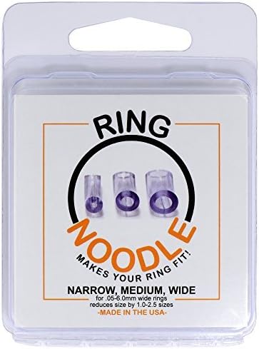 Ring Adjuster by RING NOODLE - 12 pack (4-Narrow, 4-Medium, 4-Wide) - Easy Ring Guard