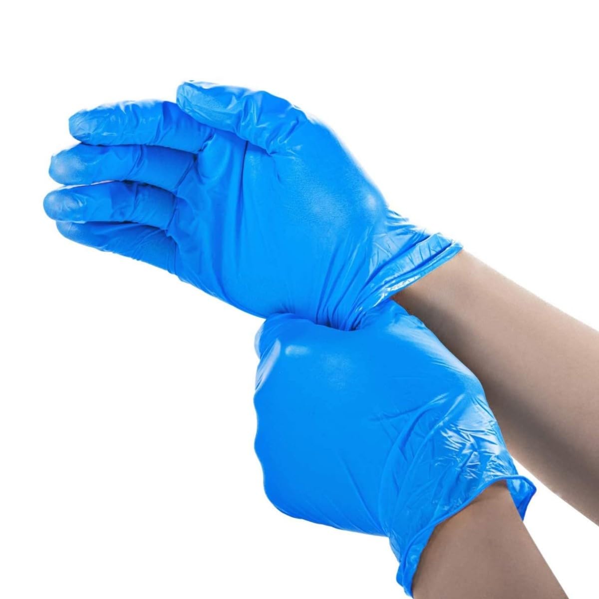 Jointown Basic Vinyl Exam Gloves, Latex-Free, Powder-Free, Disposable, X-Large, Case of 1,000, Blue