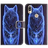 TienJueShi Wolf Flip Book Stand Brieftasche Leder Tasche Schütz Hülle Handy Handy Hülle Für HomTom H5 5.7 inch Abdeckung Fall Wallet Cover Etüi