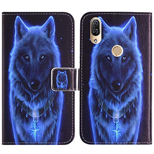 TienJueShi Wolf Flip Book Stand Brieftasche Leder Tasche Schütz Hülle Handy Handy Hülle Für HomTom H5 5.7 inch Abdeckung Fall Wallet Cover Etüi