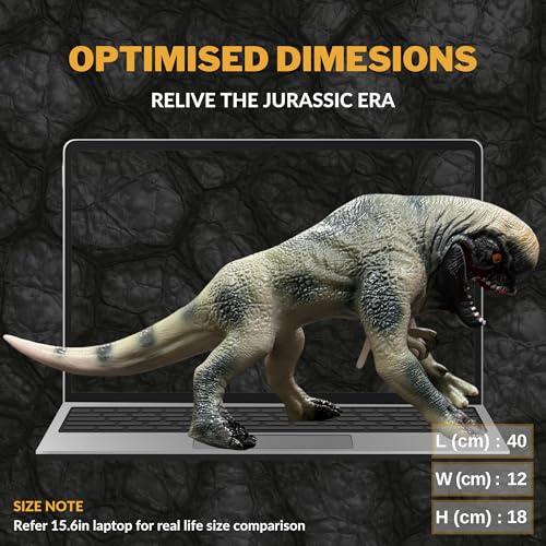 Image of D Rex Toy Dinosaur Action Figure, Realistic Distortus Rex Toy Big Dinosaurs Toys for Kids, 16 CM D-Rex Toys for Play and Display, Jurassic Rebirth Dino Toys for Boys & Girl (D Rex)