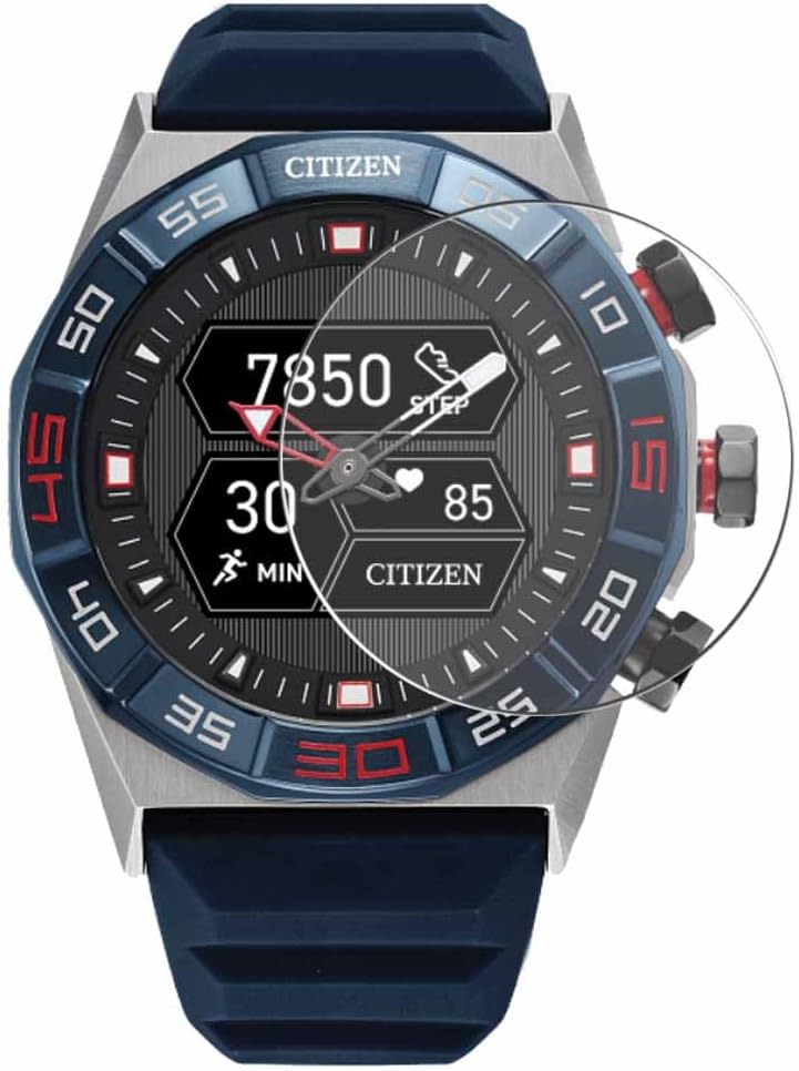 Puccy 3 Pack Screen Protector, compatible with Citizen CZ Smart Hybrid GEN 2 SPORT SMARTWATCH 44mm TPU Film Guard （ Not Tempered Glass Protectors）