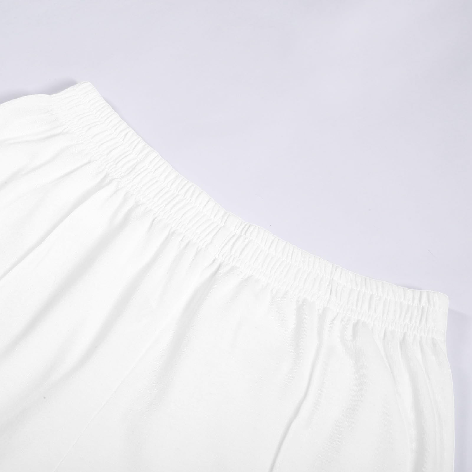 Generisch Pantalones largos de color liso para niños, pantalones largos con cintura elástica cómoda para el día a día, para jugar y para la escuela