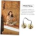 1Pc Cymbal Bell Practical Meditation Chime for Yoga and Buddhism Durable Brass Tingsha for Beginners and Experienced Practitioners Temple Supply