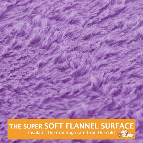 PET SPPTIES Hundebett Weiches und Warmes Matten Hundekissen Waschbarn kuschelig Umkehrbar Haustier Sofakissen PS085 (90X70 cm, Purple)