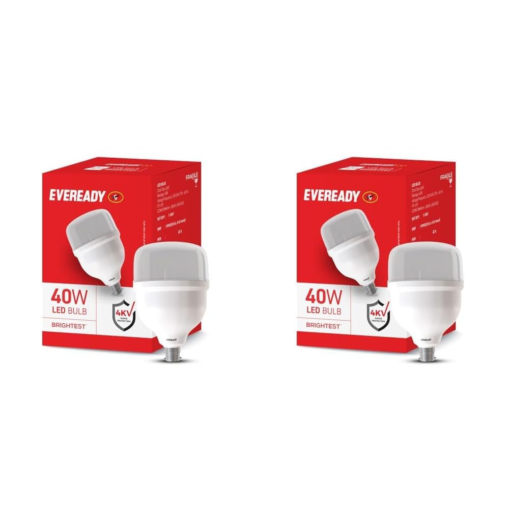 Eveready 40W LED Hammer Bulb (Pack of 2) at ₹551 – Amazon