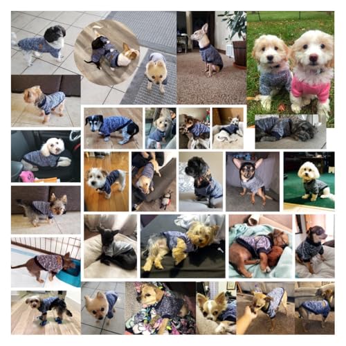 Image of Pet Dog Classic Knitwear Sweater Warm Winter Puppy Pet Coat Soft Sweater Clothing for Small Dogs (XL, Navy Blue)
