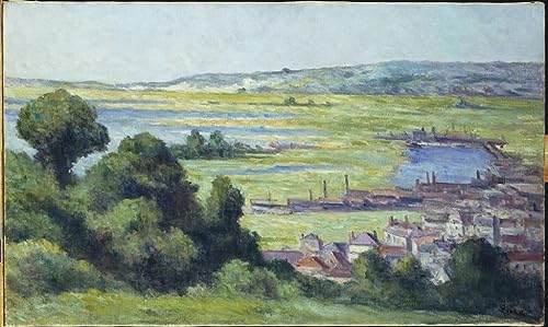 Maximilien Luce Moderne Art Murale Impression Peinture Poster Graffiti Honfleur 60x90