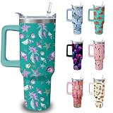 40oz Seahorses Tumbler with Handle