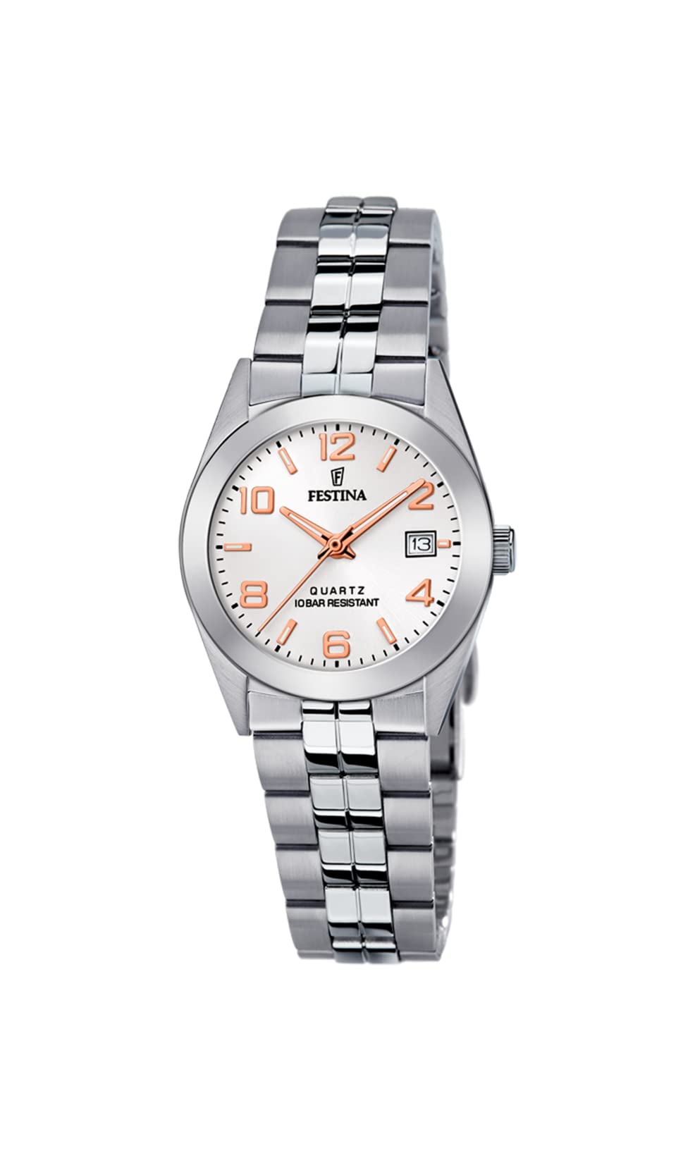 Festina Reloj Analógico para Mujer de Cuarzo con Correa en Acero Inoxidable F20438/4