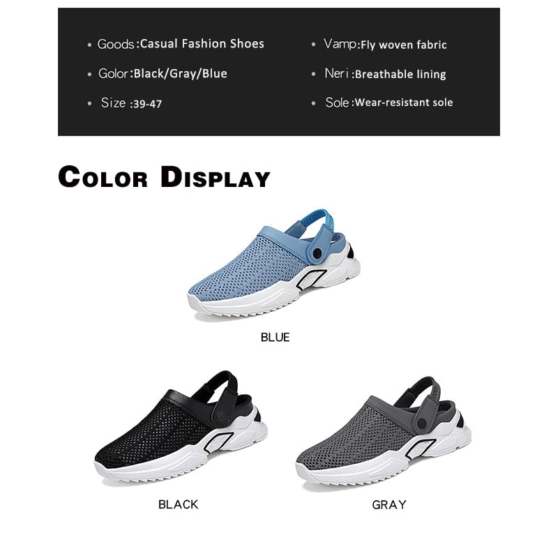 Men's comfortable hollow orthopedic sandals, men's orthopedic diabetic walking boat shoes, summer non-slip slip-on sandals, lightweight and breathable with back straps3