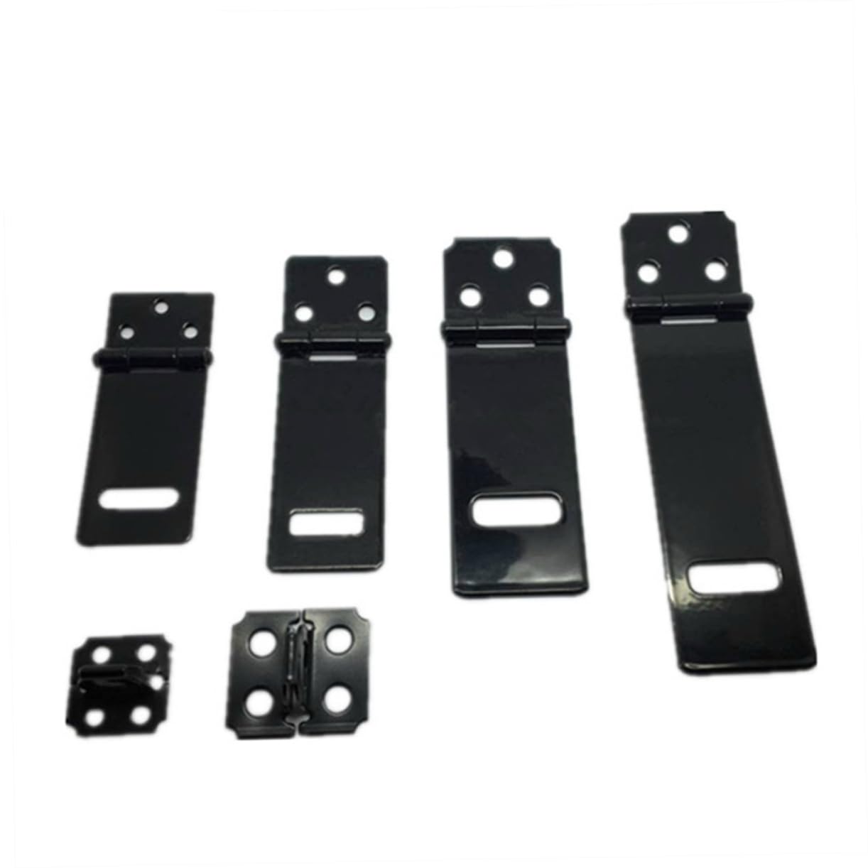Veemoon Iron Lock Buckle Set of 5 Padlock Hasp for Cabinet Door Lock Easy to Install Security