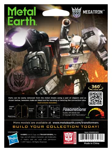 Metal Earth Transformers Megatron Kit Modelo 3D en Metal miniatura 2