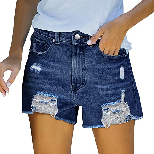 Jean extensible femme taille haute confortable en été