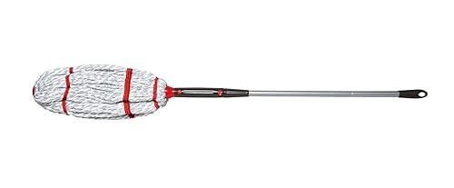 Miniatura 2 de Productos comerciales Rubbermaid (1809375) - Mopa giratoria autoescurridora con cabezal de hilo mezclado, 54 pulgadas