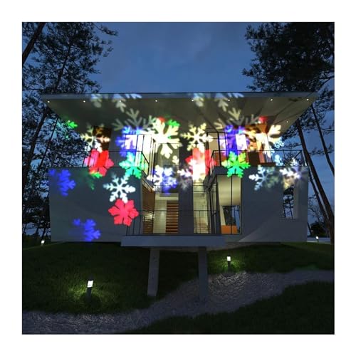 Proyector de copos de nieve LED rosa IP65 exterior para discoteca y bodas 2