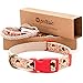 Matching Dog Collar & Owner Friendship Bracelet, Adjustable Size Small & Medium, Safe, Durable, Eco Friendly Hemp with Fancy Pattern, Soft, Comfortable & Strong, Great Gift for Dog Lovers