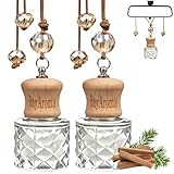 RoyAroma 2 Pack Hanging Car Air Freshener, Long Lasting Essential Oil Diffuser Bottle, Plant-Based...