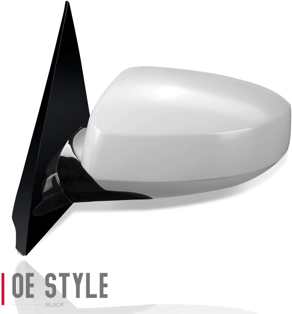 DNA Motoring OEM-MR-NI1320161 Factory Style Powered+Heated Left Side Door Mirror Compatible with 04-08 Nissan Maxima