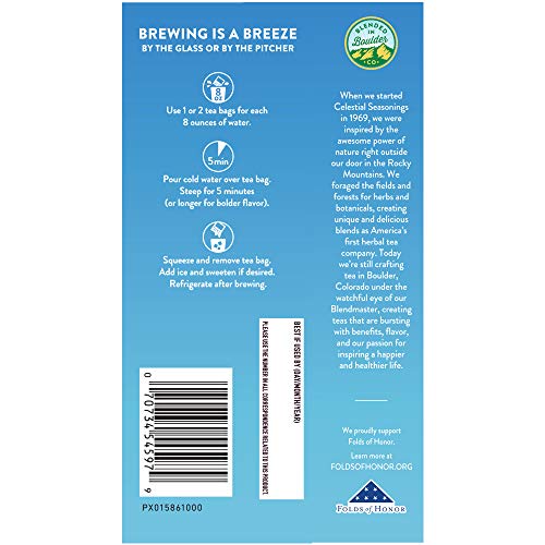 Image of Celestial Seasonings Cold Brew Sweetened With Lemon, 18 Count (Pack of 2)