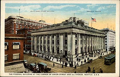 The Federal Building Seattle, Washington WA Original Antique Postcard
